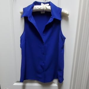 Sleevless Blue blouse